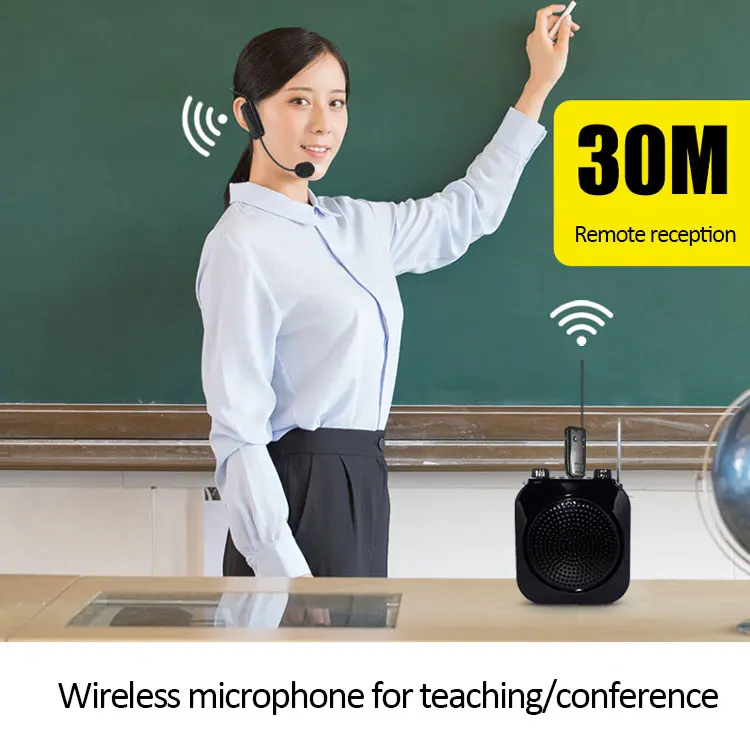 2.4G Wireless Professional Neckband Headset Microphone One For Two UHF Wireless Headset Business Laptop Conference Microphone - Image 5