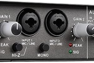 Audio interface,Professional audio mixer Professional Microphone External Interface USB Computer No Driving Mic Live Recording Audio Interface 2 In 4 Out Q24