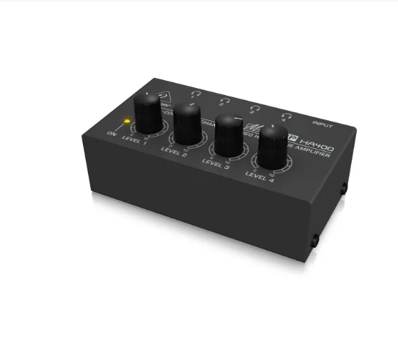 Behringer HA400 Ultra-Compact 4 Channel Stereo Headphone Amplifier With Power Adapter for studio and stage - Image 2