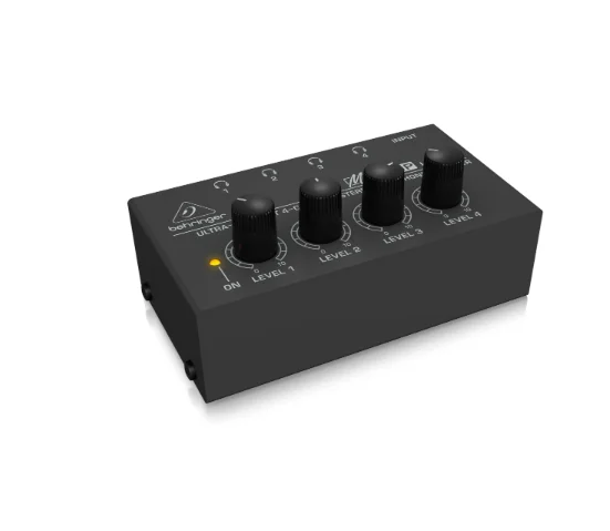 Behringer HA400 Ultra-Compact 4 Channel Stereo Headphone Amplifier With Power Adapter for studio and stage - Image 3