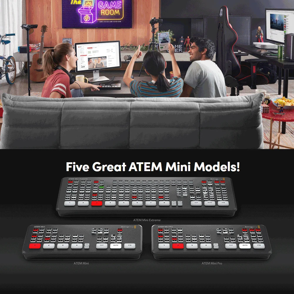 Blackmagic Design ATEM Mini Pro Switcher ATEM Mini Live Stream Switcher Multi-view and Recording New Features - Image 3