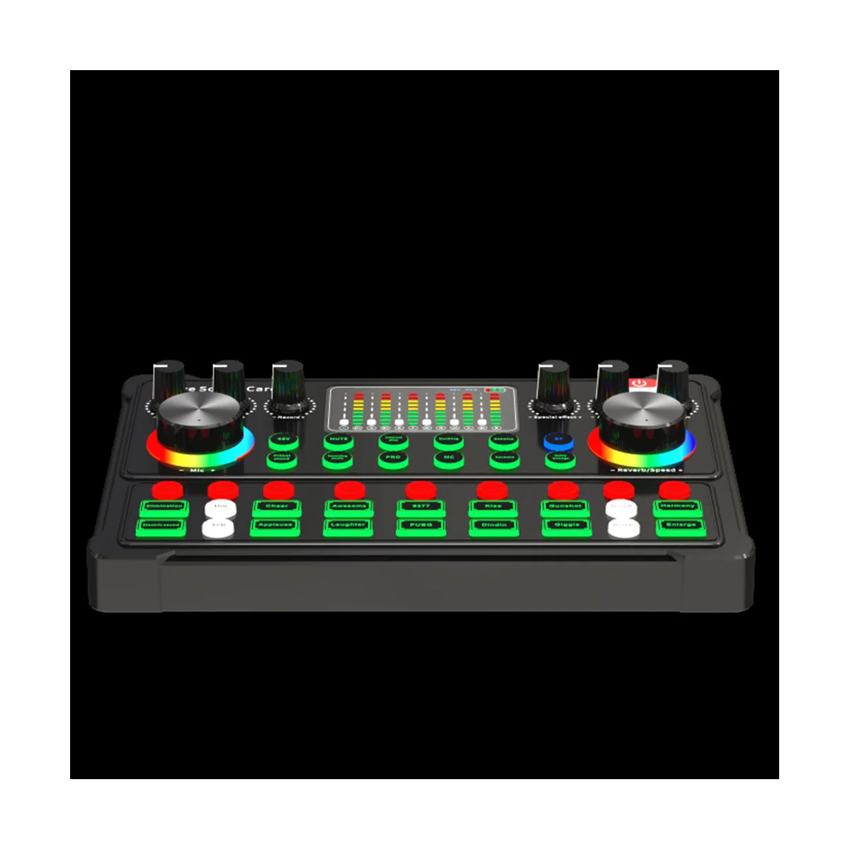 M3 RGB LED Display External Mixer Sound Card with Bluetooth - Image 2