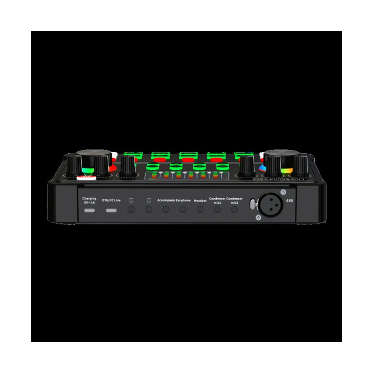 M3 RGB LED Display External Mixer Sound Card with Bluetooth - Image 4