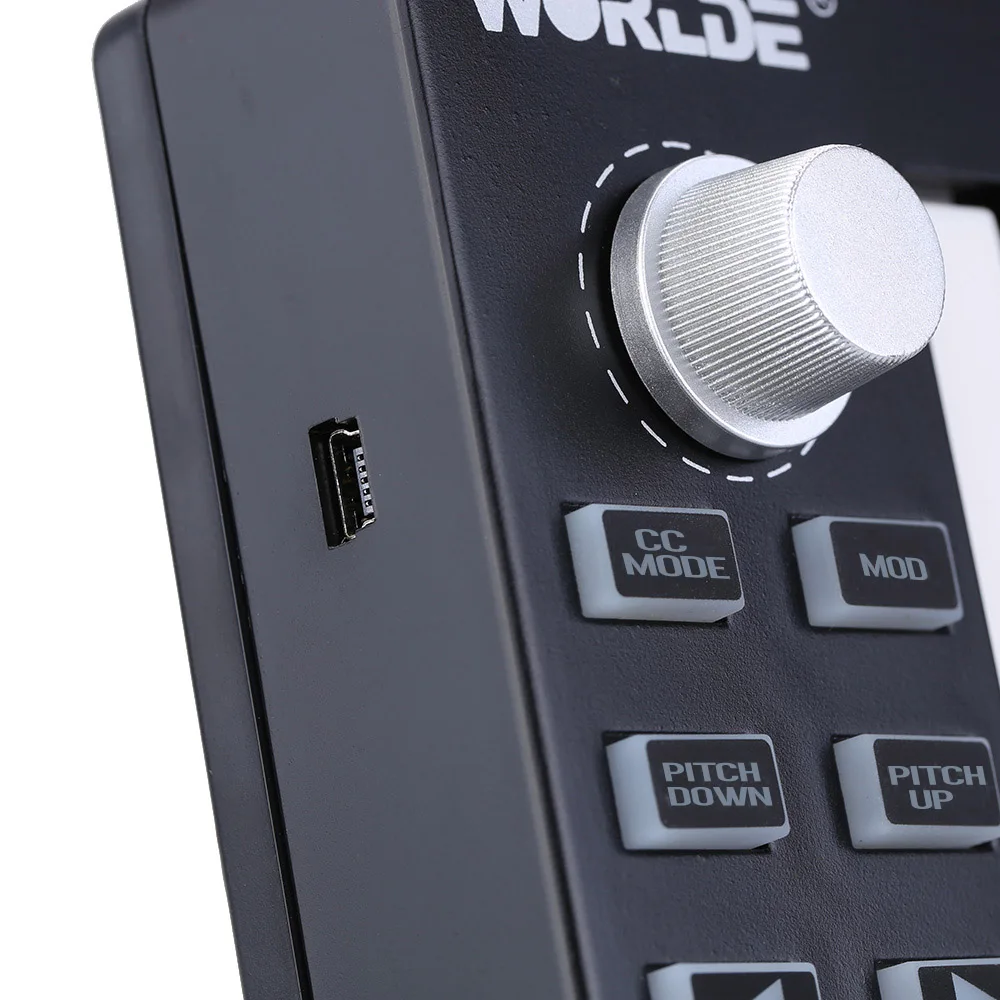 WORLDE Easykey.25 Portable Keyboard Mini 25-Key USB MIDI Controller Mini-keyboard Keys MIDI Keyboard Controller Instrument - Image 4