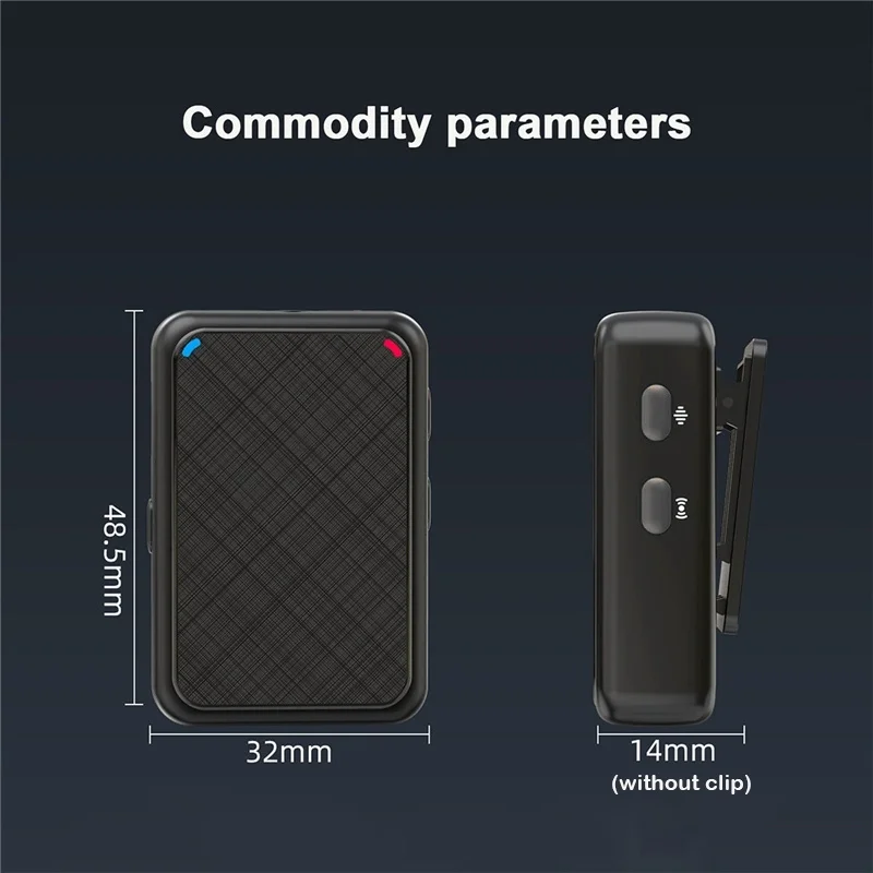Wireless Lavalier Microphone Portable Dual Channel Audio Video Recording Lapel Mic for iPhone Android DSLR Camera Vlog YouTube - Image 2