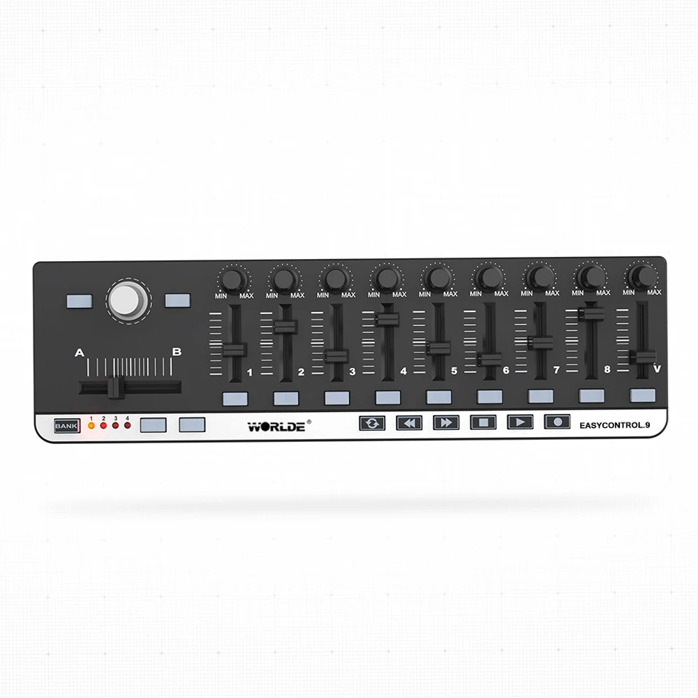 Worlde EasyControl.Portable USB 9 Slim-Line Control Programmable MIDI Keyboard Controller - Image 4