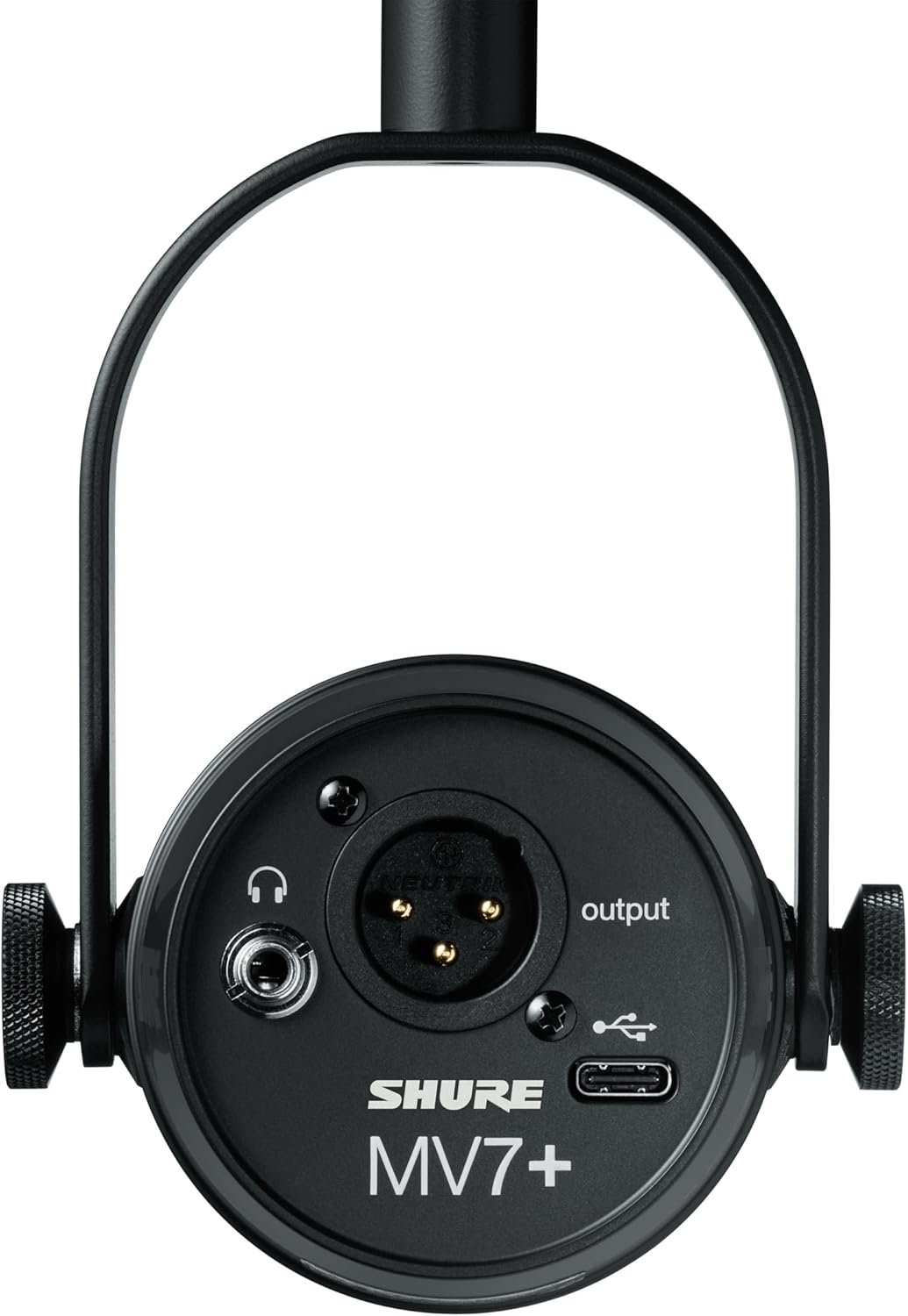 Shure MV7+ Podcast Dynamic Microphone. OBS Certified, Enhanced Audio, LED Touch Panel, USB-C & XLR Outputs, Auto Level Mode, Digital Pop Filter, Reverb Effects, Podcasting, Streaming, Recording -Black - Image 3