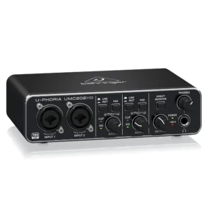 Behringer U-Phoria UMC202HD Sound Card USB Audio Interface with Two Midas Preamps & 48V Phantom Power